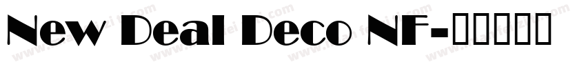 New Deal Deco NF字体转换